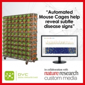 DVC®,  the cage of the future! Opens doors to new scientific discoveries, delivering big data and lets scientists monitor animals’ activity, food and water availability and other parameters 24/7.