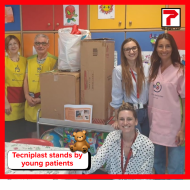 Tecniplast supports pediatric ward with toy donation