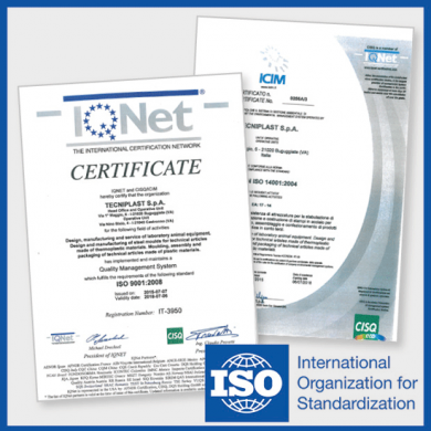 Tecniplast successfully renewed the ISO 9001 and ISO14001 certifications!
